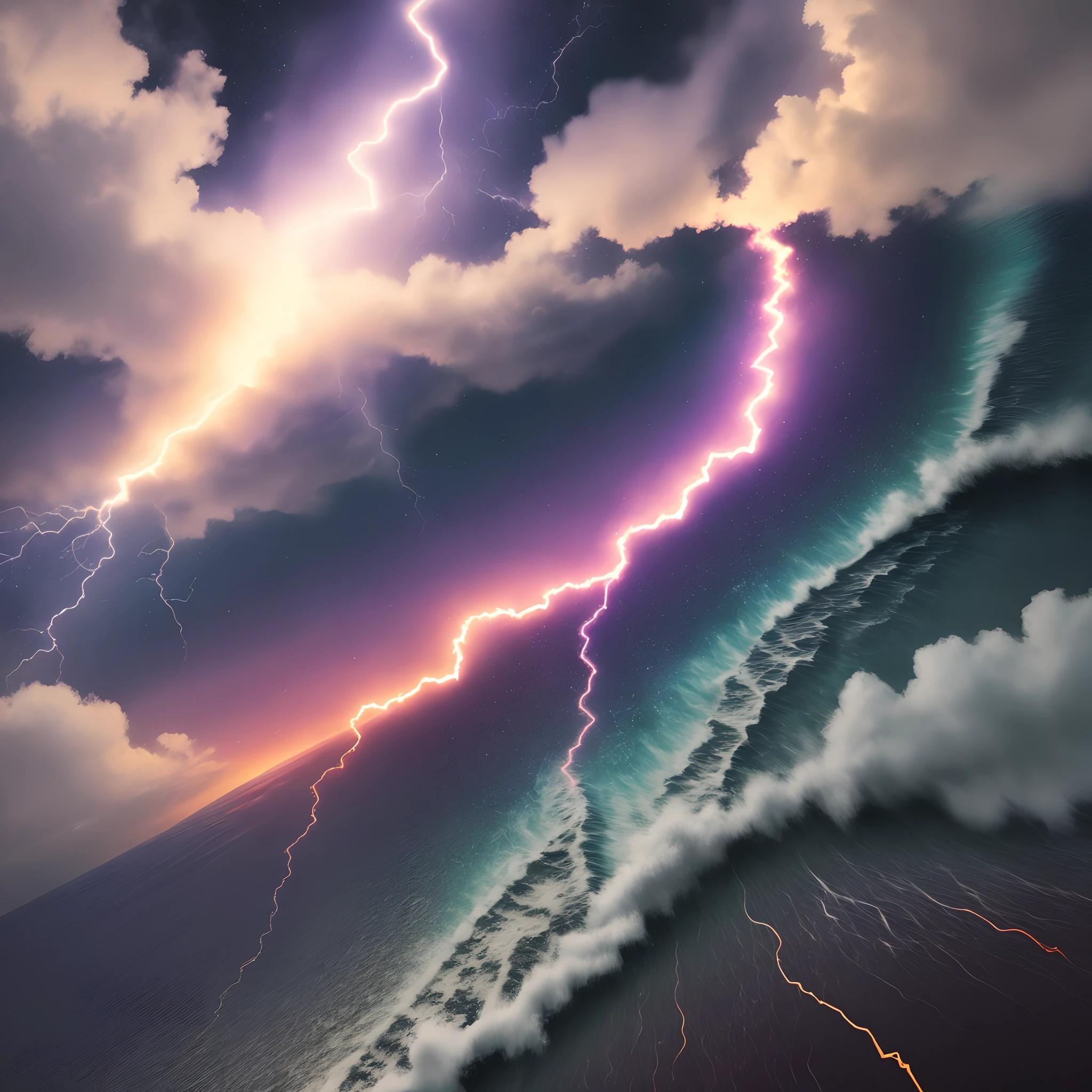 a moon lightning bolt