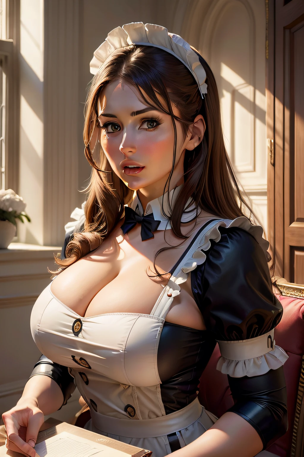 Lucy Pinder, Portrait, maid