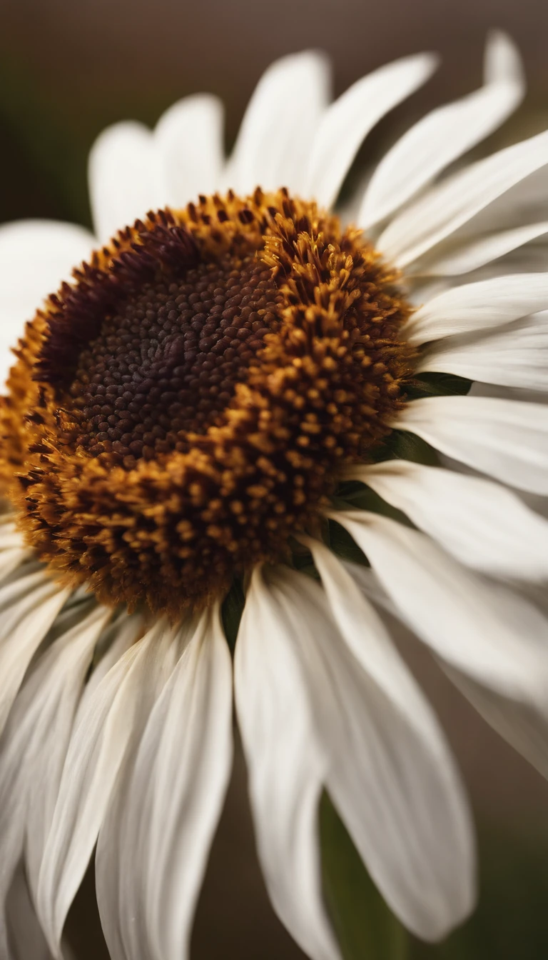 (Best quality,A high resolution:1.2),Ultra-detailed,Realistic,Photorealistic:1.37,himawari,single flower,White background,Individual layout,sportrait,soft and muted colors,Natural lighting