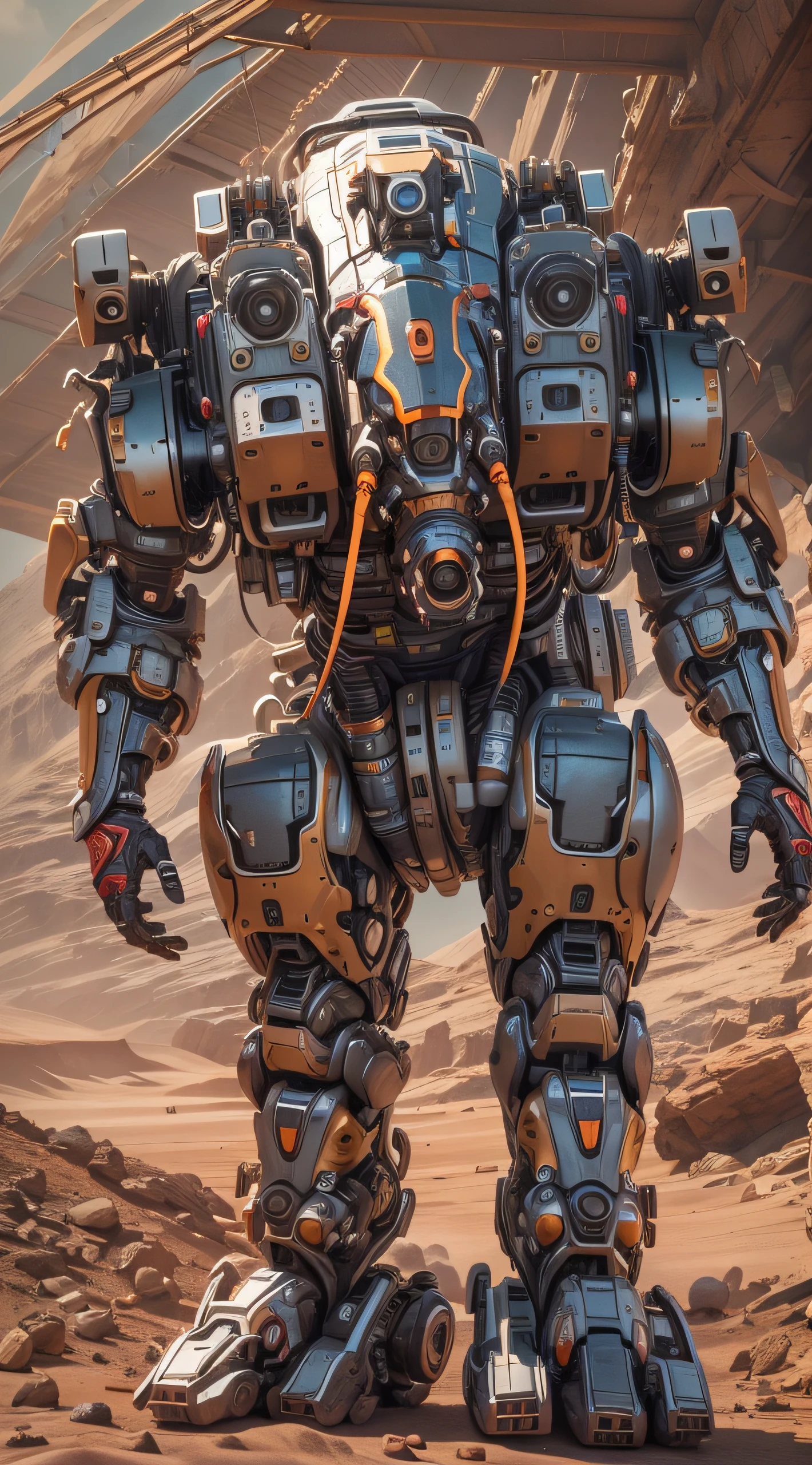 https://media.discordapp.net/attachments/1090368898043482186/1162742884932521994/halvo3_a_Mech_moving_huge_payloads_on_the_surface_of_mars_photo_cc9d7b36-40d2-410c-8102-39d90f8a1b81.png a Mech moving huge payloads on the surface of mars, photorealistic, dynamic posing,  carbon fiber Titanium and translucent aluminum armor, fusion powered, cyberpunk, metallic hues and textures