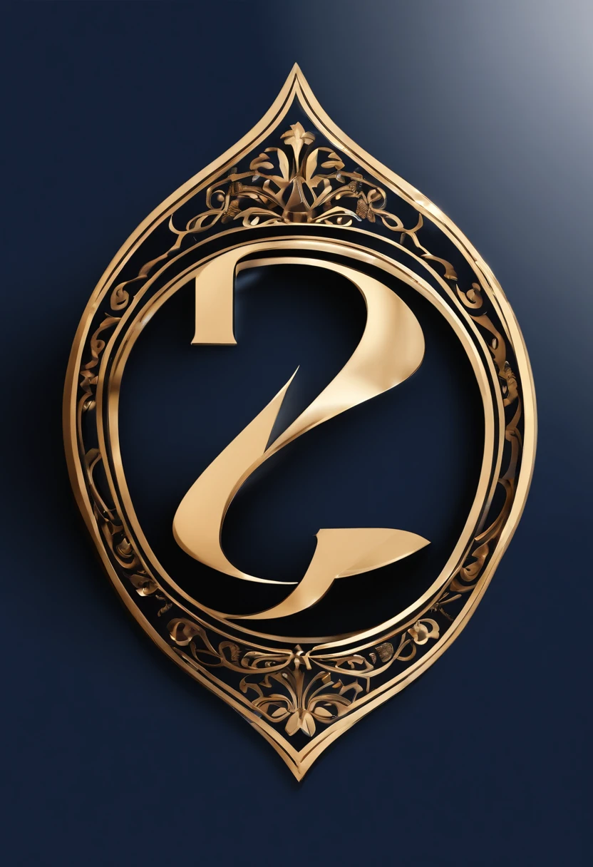 design de logotipo, uma letra estilizada "P" fica no centro de um design elegante e moderno, Its clean lines and bold curves creating a sense of power and purpose. A color palette is simple, with a focus on deep blues and metallic accents. This logo represents a company dedicated to innovation, progresso, and excellence. --v 4