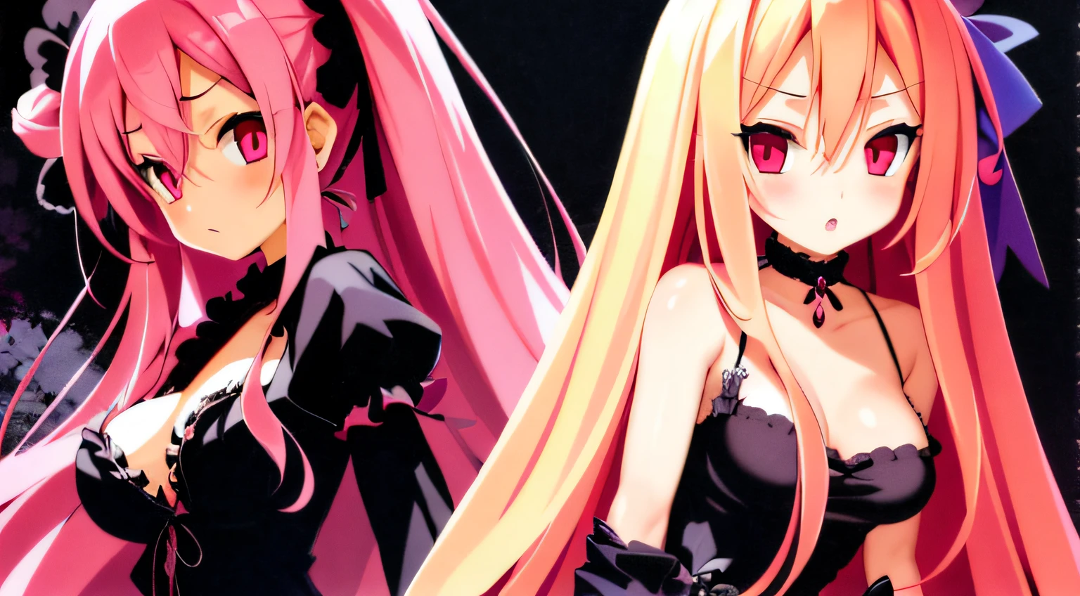 NSFW,masterpiece,Highest quality,High resolution,Very detailed,Golden Darkness\(To Love-Ru\),Blonde,Red eyes,long hair,Two Side Up,Small breasts,Black Dress,Sleeveless,Removable sleeves,belt,Cleavage cutout,Cutouts for clothes,Thigh straps,Knee socks,hair ornaments,(Lustful face),expectant face,blush,Night School,classroom,machine,(Seduce),Leaning forward,machineに手を着く,From the back,sexual excitement