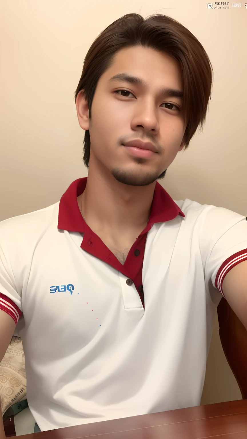 there is a man sitting at a table with a cell phone, with accurate face, nivanh chanthara, in tshirt, ayan nag, front profile!!!!, around 1 , facebook profile picture, ramil sunga, khyzyl saleem, 18 years old, thawan duchanee, 2 3 years old old