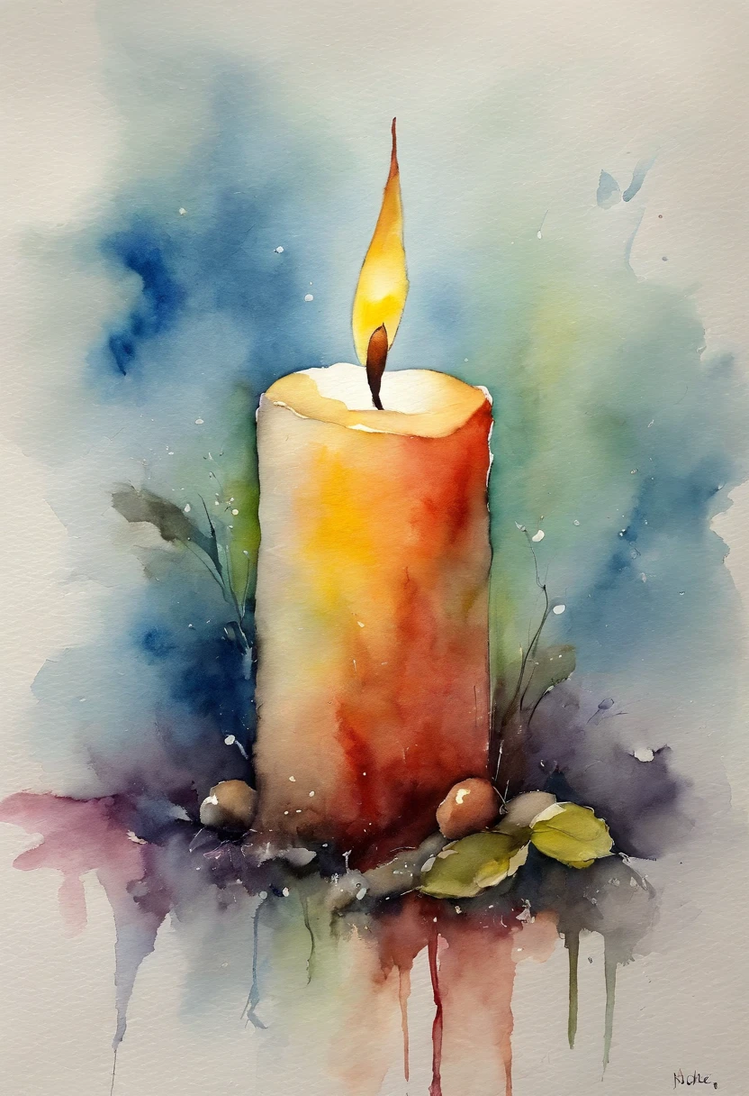 The candle melts，The wax core is a beacon，Represents light and direction，The hand of the person who climbs up on the wax wall reaches for the wax core，Represents the spirit of never giving up，No matter what you encounter, you will never give up on what you are looking for
