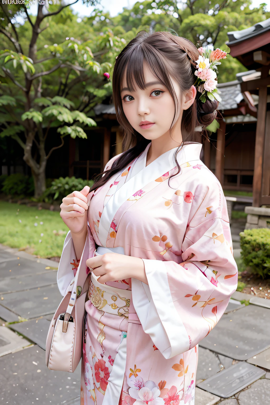 Beautuful Women、(Pink floral kimono_clothes:1.Wearing 3)、holiday、Aki no Miyajima
Good hands、4K、hight resolution、​masterpiece、top-quality、headw:1.3、((Hasselblad photo))、huge tit、Fine skin、foco nítido、(Cinematographic lighting)、natta、Soft lighting、dynamic ungle、[:(详细的脸:1.2):0.2]、outside、