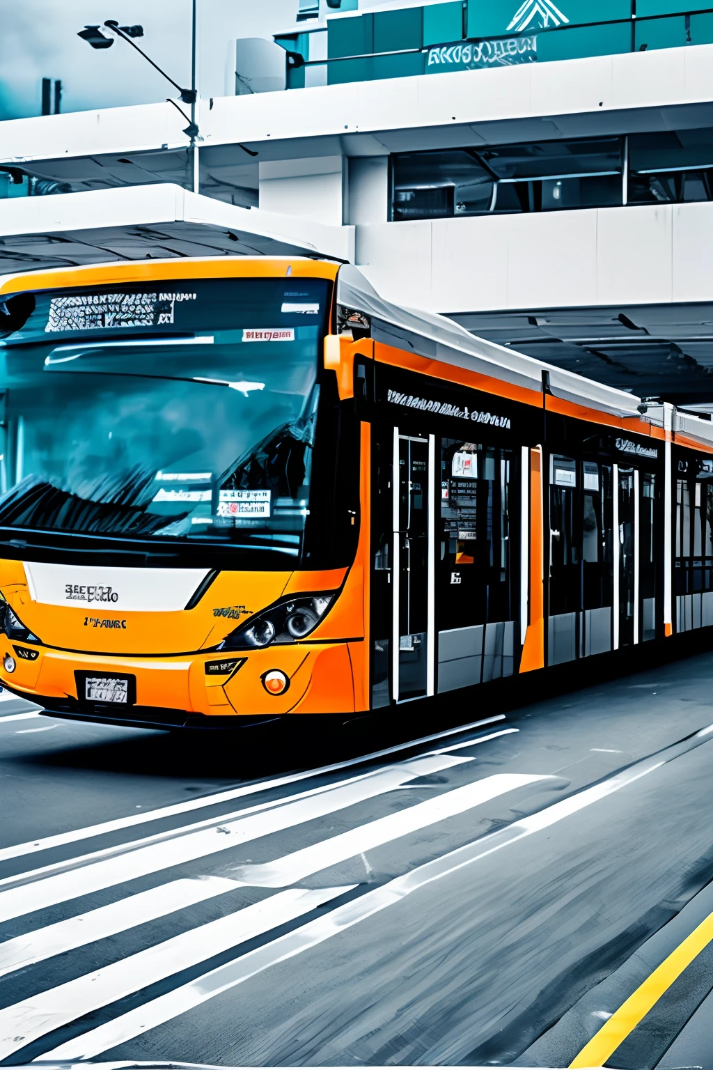 Transjakarta with engine jet