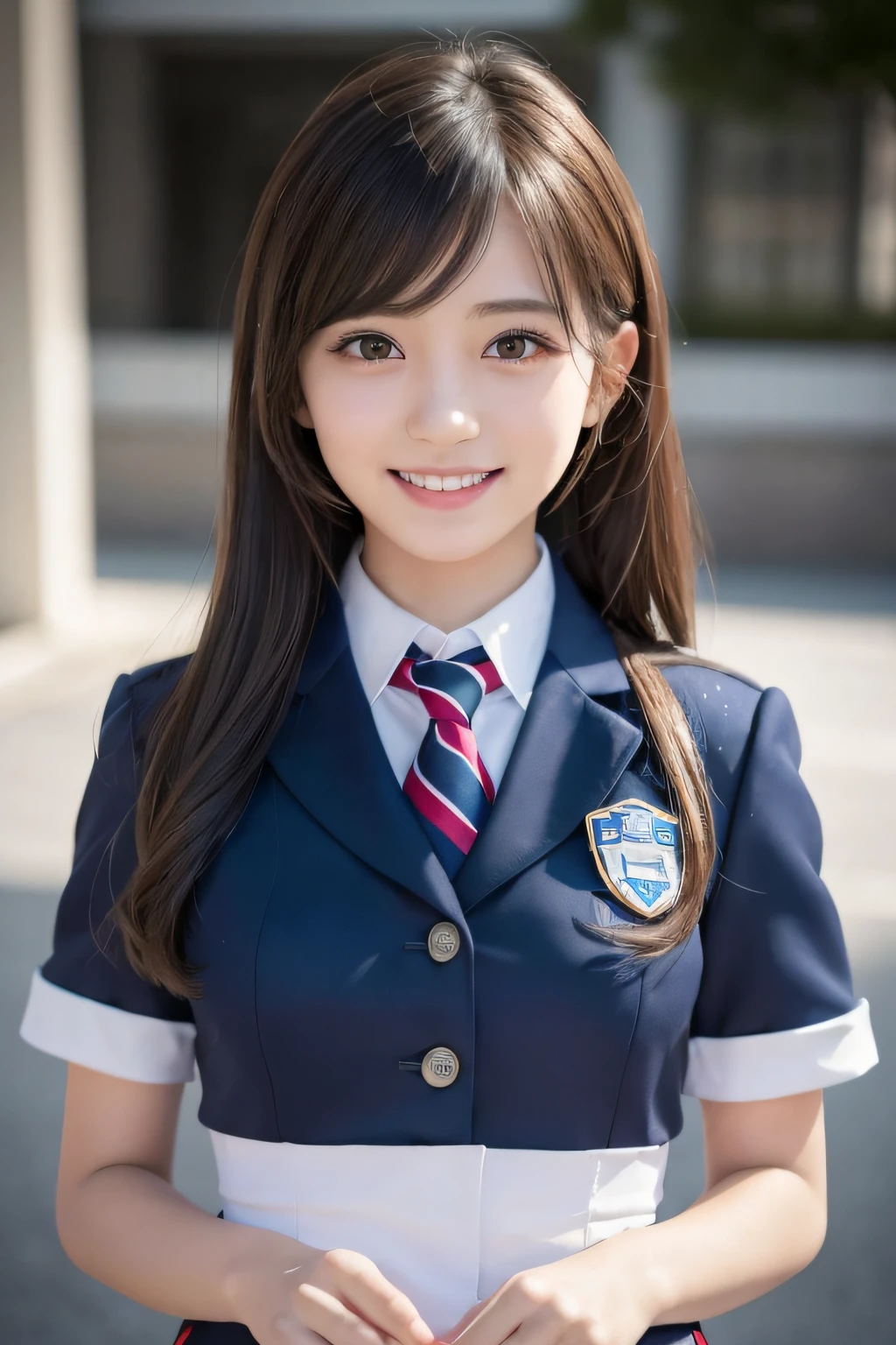 one cute girl in AKB48 uniform, AKB48 Team TP, AKB48 uniform,(masterpiece, best quality:1.2), ultra high res, (photorealistic:1.4), detailed skin, cinematic lighting,bare chest,
friendly, intelligent, conversation engaging, happy,kind, energetic, cheerful, creative, with sparkling eyes and a contagious smile,