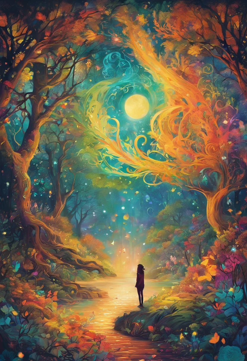 A candle that casts a mysterious luminous spell, Dream rainbow forest, Vibrant colors, Ethereal lighting, detailed foliage, Magical atmosphere, enchanting scenery, Fantastical Atmosphere, Shine brightly, A wisp of magic, Ethereal creatures, Enchanted tree, glisteningstream, Radiant energy, Mysterious symbol, otherworldly landscape, Swirling mist, Charm in the air, Engaging moments, A mesmerizing spectacle, ethereal essence, Magical spells, mystical aura, mesmerizing charm, Fascinated bystanders, transcendent experience, Magical whirlpools, Hidden secrets, Whimsical creatures, Vibrant charm, enchanting atmosphere, Ethereal melody, radiant beams of light, outworldly colours, A joyous celebration in nature, Charming nymphs, supernatural power, Pulsating energy, enchanting spell, Fantasy realm, Transcendental experience,The candle melts,The wax core is a beacon,Represents light and direction,The hand of the person who climbs up on the wax wall reaches for the wax core,Represents the spirit of never giving up,No matter what you encounter, you will never give up on what you are looking for