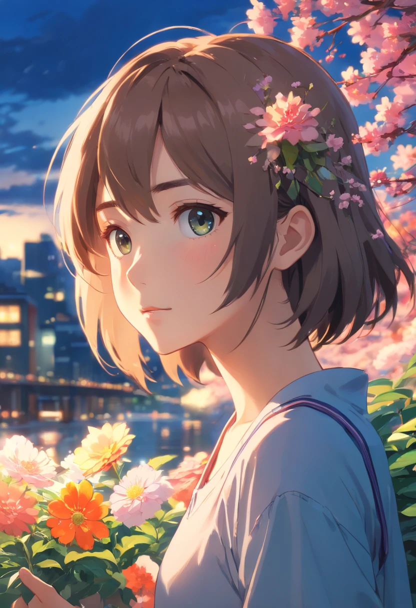(best quality, 4k, 8k, highres, masterpiece:1.2), ultra-detailed, (realistic, photorealistic, photo-realistic:1.37), (insane level of detail:1.5), (blooming:1.5), (solitary), gray eyes, (painting:1.1), (digital painting:1.1), detailed face and eyes, masterpiece, top-quality, highly detailed photograph:1, 8K, it merges seamlessly with the surroundings, vibrant colors, sharp focus, intricate pupils, (creating an illusion of depth), (brushstrokes:1.1), (impeccable execution:1.1), (masterpiece-quality), ethereal lighting, (subtle shading:1.1), surreal atmosphere, (dreamlike).