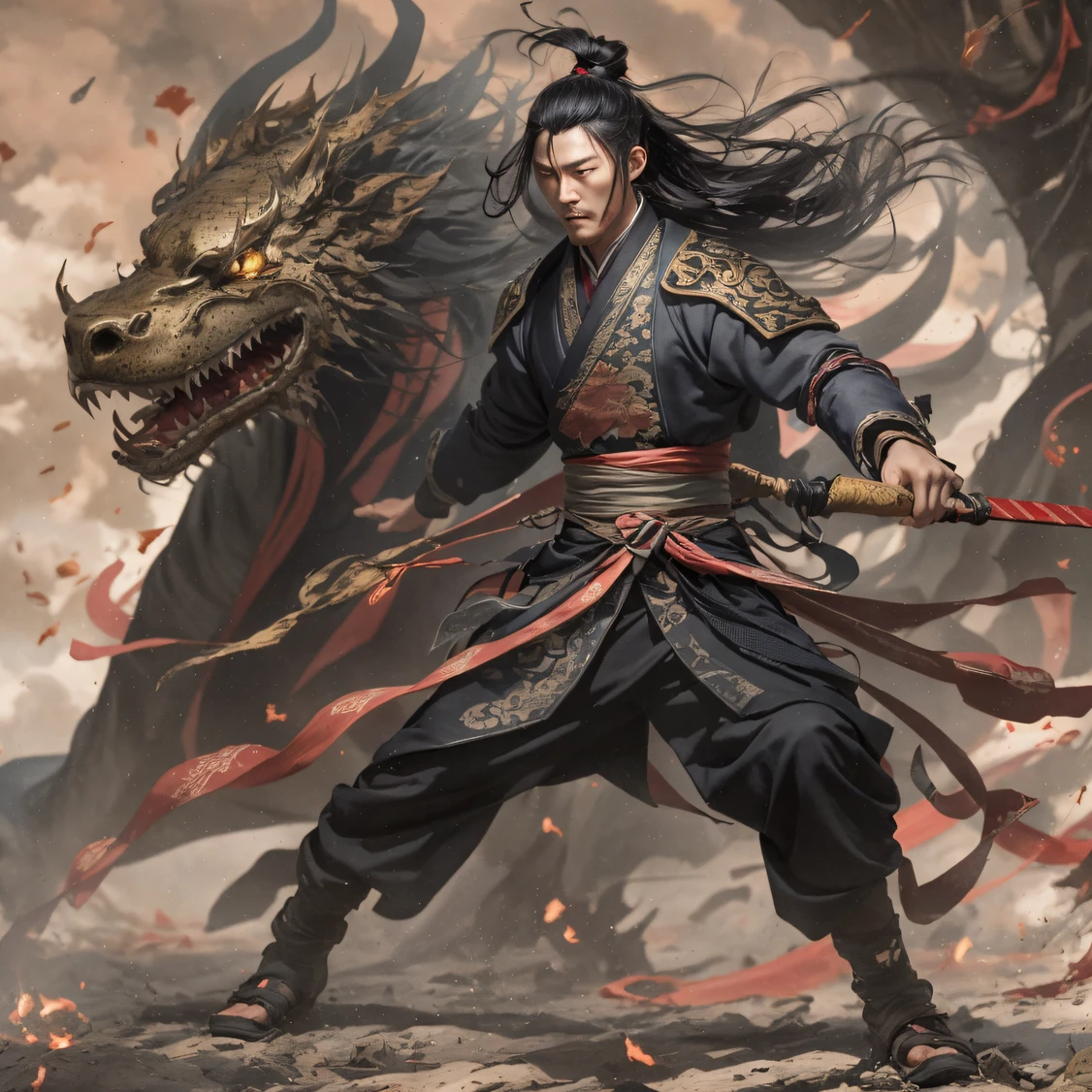 Side 32K,Qin Yu flew into the Immortal Demon Realm, Chance encounter with Liu Hanshu, He saw in him his former self, It was decided to take him as an apprentice, Teach him how to protect himself, But because of the Tibetan star map, He established relationships with the Liu family and the Jade Sword Sect, It opens with the death of Liu Hanshu, Qin Yu embarked on the road of confrontation with a strong enemy, Working hard, Make yourself stronger, Stick to your own core path of justice, I also want to protect the people I care about, The three brothers took off, And embarked on a long journey to find a good brother, Qin Yu, Where are Xiao Hei and Hou Fei(canyons)Climb the streets(Doomsday Stream)eyes filled with angry,He clenched his fists,Rush up,Deliver a fatal blow to your opponent,full bodyesbian,Full Body Male Mage 32K(Masterpiece Canyon Ultra HD)Long flowing black hair,Campsite size,zydink, The wounded lined up in the streets(canyons)Climb the streets, The scene of the explosion(canyons), (Linen batik scarf), Angry fighting stance, looking at the ground, Batik linen bandana, Chinese python pattern long-sleeved garment, canyons(Abstract propylene splash:1.2), Dark clouds lightning background,Flour flies(realisticlying:1.4),Black color hair,Flour fluttering,rainbow background, A high resolution, the detail, RAW photogr, Sharp Re, Nikon D850 Film Stock Photo by Jefferies Lee 4 Kodak Portra 400 Camera F1.6 shots, Rich colors, ultra-realistic vivid textures, Dramatic lighting, Unreal Engine Art Station Trend, cinestir 800,Flowing black hair,(((Jungle Canyon)))The wounded lined up in the streets(vale)Climb the streets,Movie master real-time image quality(tmasterpiece,k hd,hyper HD,32K)Long flowing glossy black hair,Tang dynasty complex,zydink, a color,Morning(canyons), (Linen batik scarf), Combat posture, looking at the ground, Linen bandana, Chinese python pattern long-sleeved garment, Morning(Abstract gouache splash:1.2), Dark clouds lightning background,sprinkling(