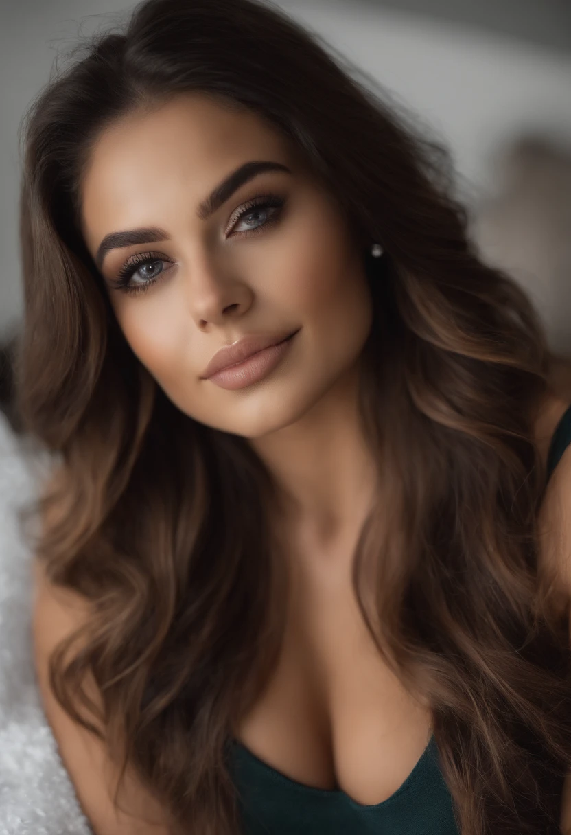 Arafed Mulher Completa, ??????????? com olhos azuis, , ultra realistic, meticulosamente detalhado, retrato de Sophie Mudd, cabelos loiros e olhos grandes, selfie de uma jovem mulher, Olhos do quarto, Violeta Myers, sem maquiagem, maquiagem natural, Looking directly at the camera, arte facial, maquiagem sutil, Foto impressionante de todo o corpo ajoelhado na cama, no quarto, Medium and large chest, permitindo que o rosto seja visto claramente, retrato, com tetas e bundas grandes, com vestido transparente