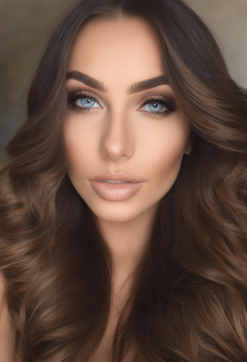 mulher arafed totalmente , ??????????? com olhos azuis, ultra realistic, meticulosamente detalhado, Retrato Sophie Mudd, cabelos loiros e olhos grandes, selfie de uma jovem mulher, Olhos do quarto, Violeta Myers, sem maquiagem, maquiagem natural, Looking directly at the camera, Rosto com ArtGram, maquiagem sutil, impressionante tiro de corpo inteiro ajoelhado na cama, no quarto, medium to large bust; ; ;nu,  showing, medium to large breasts exposed, fundo raspado, segurando os bicos do peito