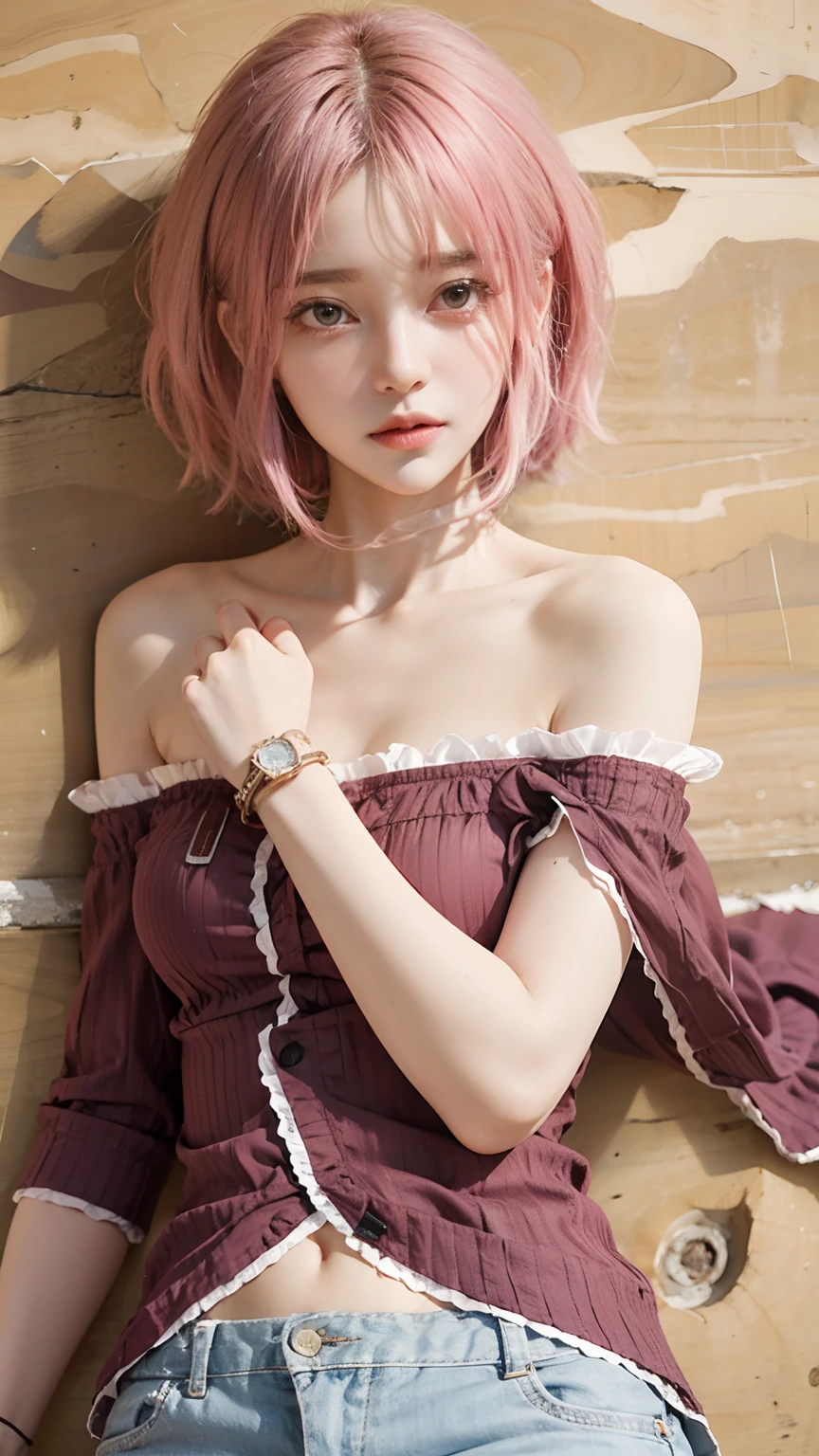 Lora hinata pink hair