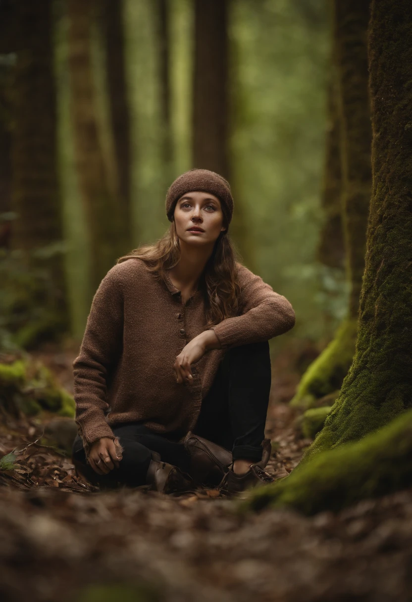 por favor, crie uma imagem de um grupo de aventureiros andando por uma floresta