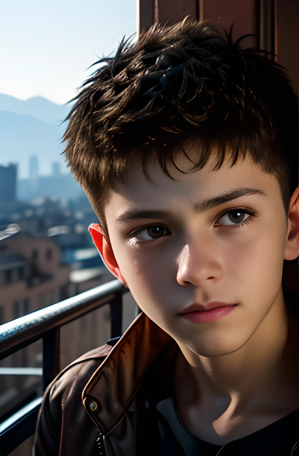 2BOYS, 07 YEARS OLD, , LOOK LIKE TOM HOLLAND, AT BALCONY,, SEX SLAVERY, TORTURED, awesome, (realistic, realistic_background, high_resolution, distinct_image:1.2), (extremely intricate, detailed light, detailed shadow:1.1), (F4, 1/800s, ISO 100, RAW)