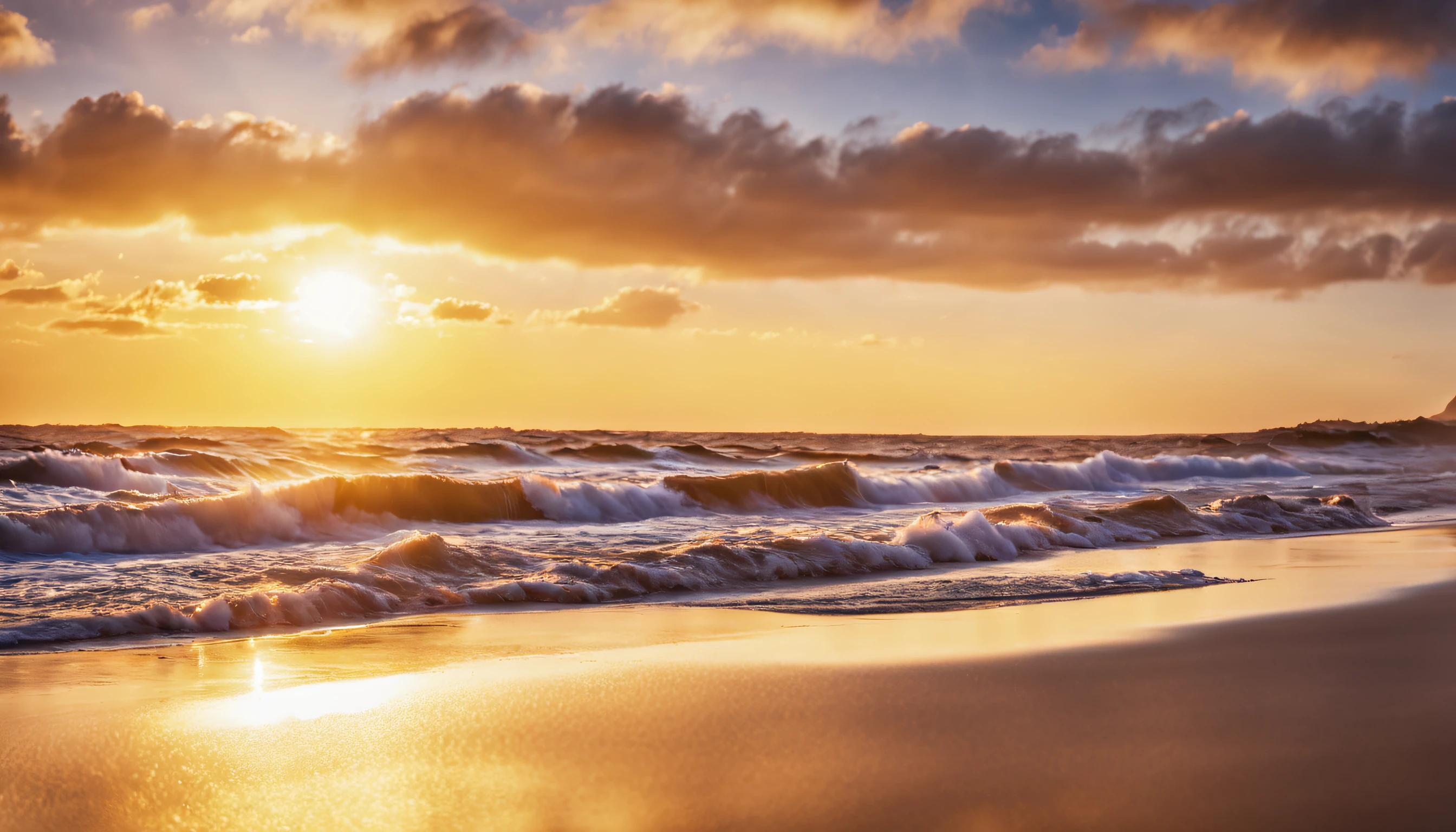 arafed view of a beach with waves crashing on the shore, on the beach during sunset, golden hour closeup photo, beach sunset background, sand and sea, which shows a beach at sunset, sunset at the beach, golden hour photo, on the beach at sunset, at the beach on a sunset, sunset on the beach, seashore, golden hour time