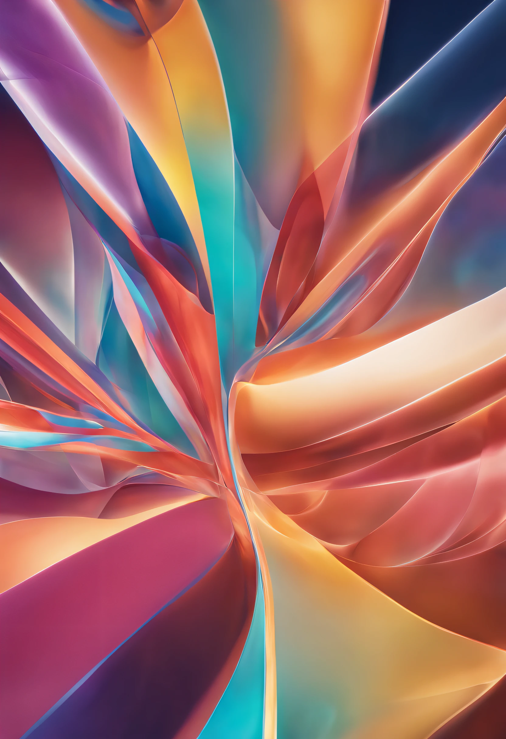 abstract image of modern and relaxing connection of shapes coming together in which colors dominate 44F213, A7F205, 01080D, 034001