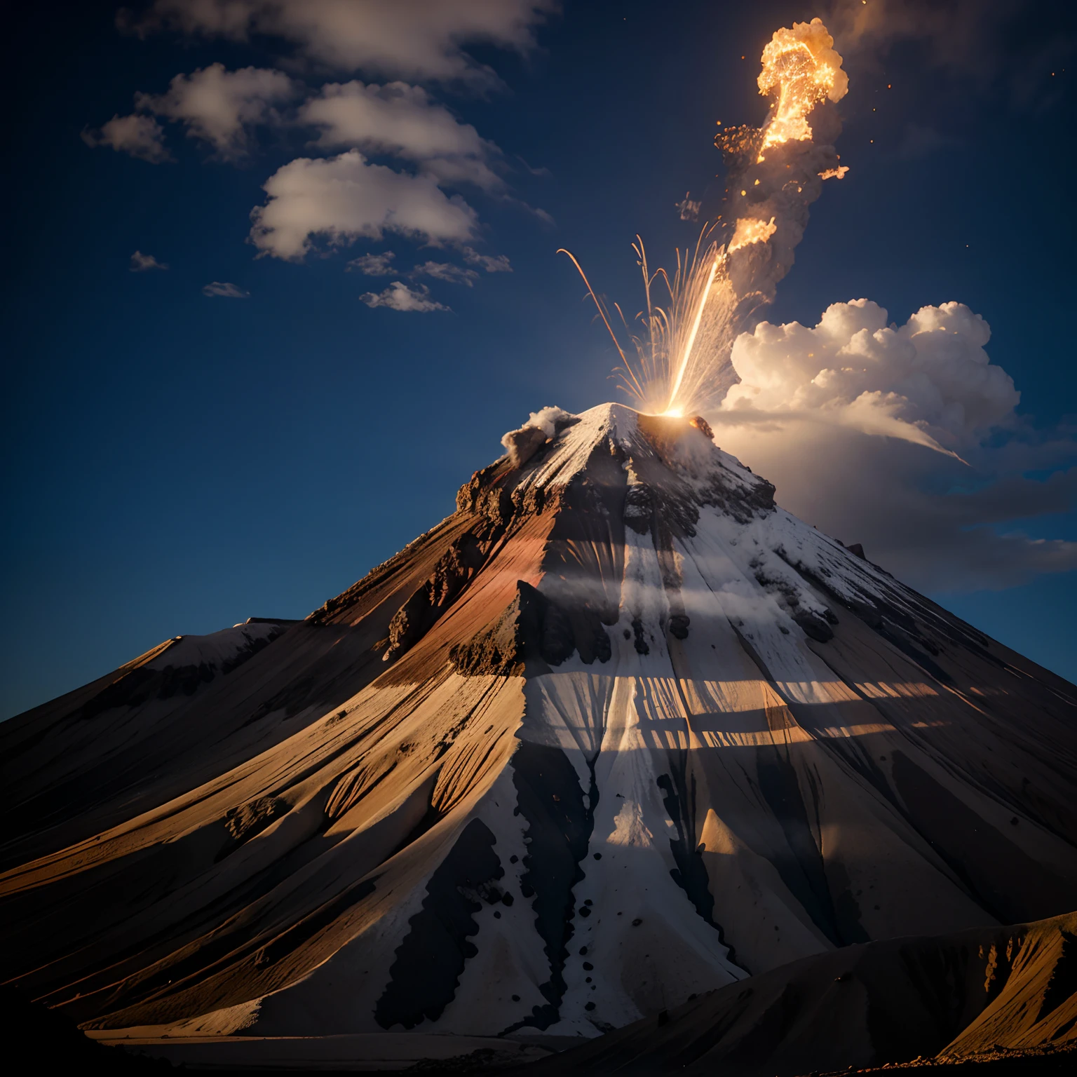 One volcano