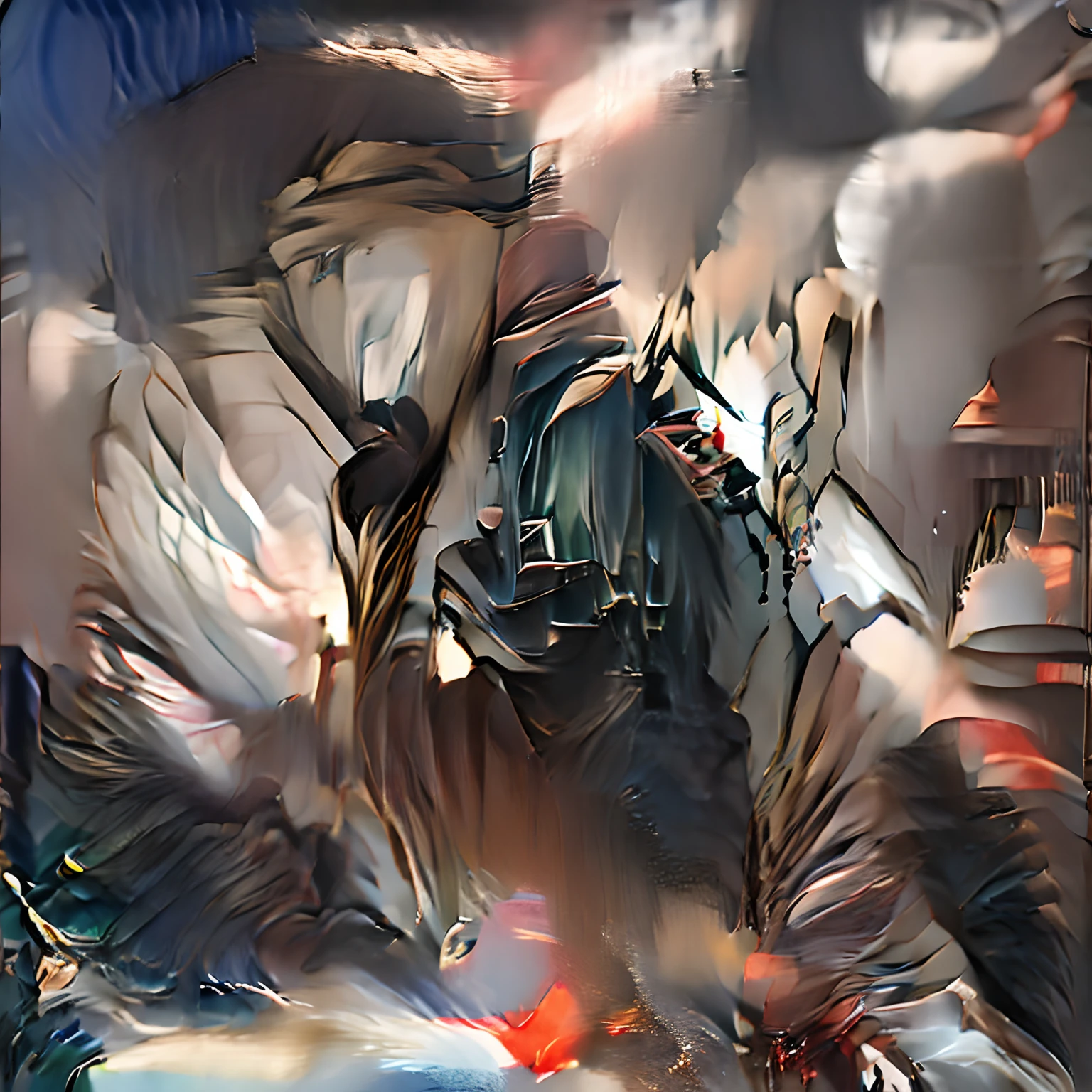 There are two Chinese Lingnan lion dances in motion,The position in the picture is one high and one low,The lion robe of the lion dance flutters with the movement,The movements are powerful。The style is Chinese ink splash style,Smart lines,Style atmospheric。