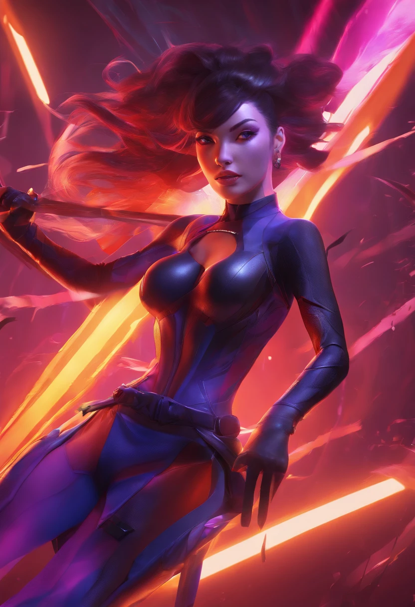 best quality,ultra-detailed,realistic:1.37,Psylocke,beautiful detailed eyes,beautiful detailed lips,extremely detailed eyes and face,longeyelashes,athletic female figure, intense gaze, striking purple hair, tight-fitting black leather outfit, katana sword, psychic knife, martial arts stance, dynamic action pose, glowing purple energy, dark and mysterious background, cinematic lighting, comic book style, vibrant colors, futuristic technology, high contrast, dramatic shadows, visible areola, legs spread, camel toe.