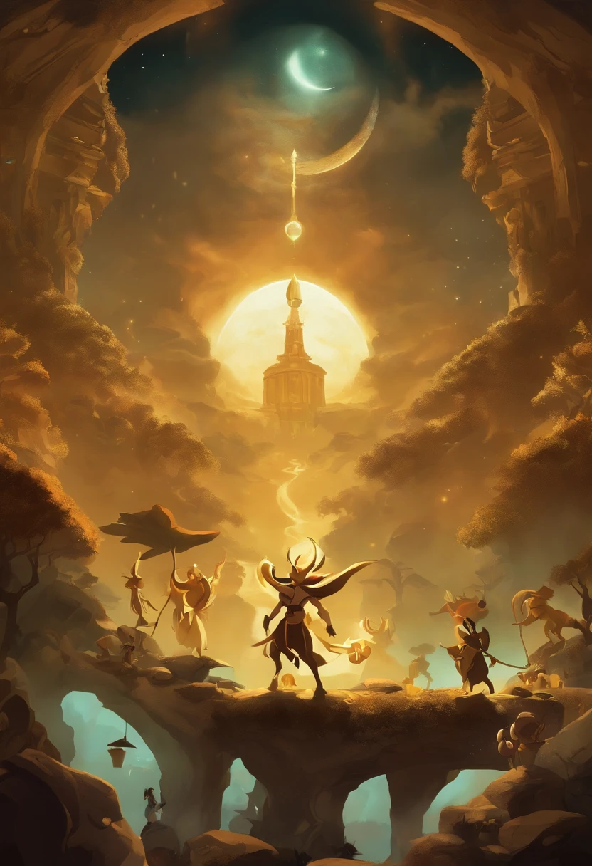 Wakfu, the moon gods, descend to earth,
