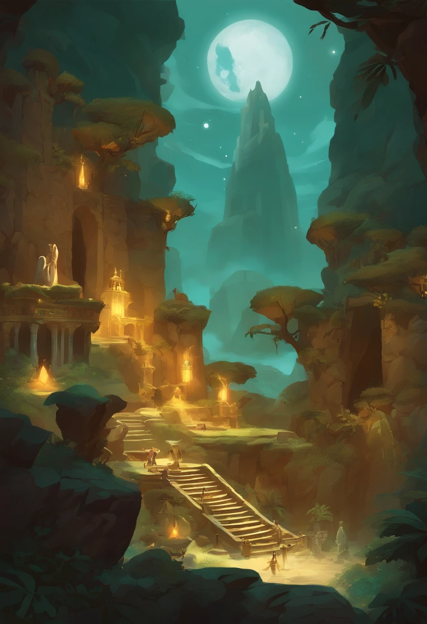 Wakfu, Moon Gods, Descend to the ground,