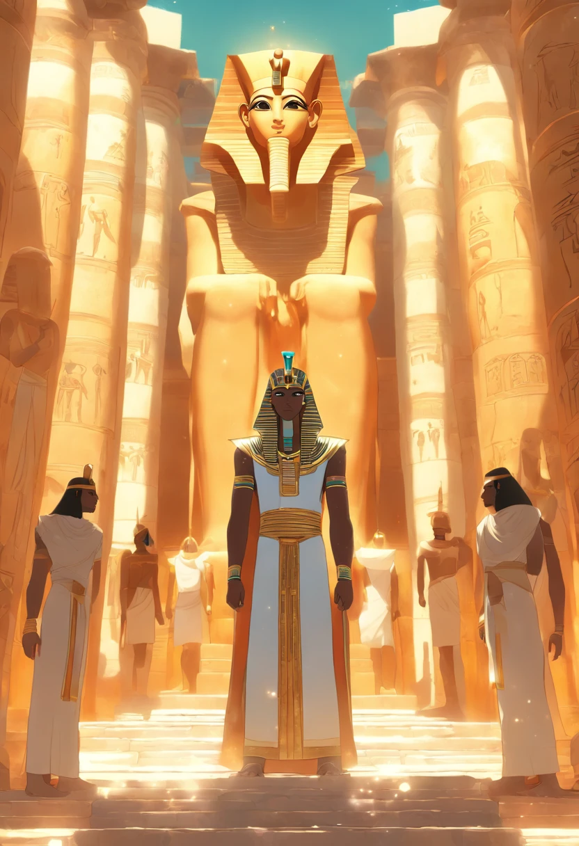 (((Ptah))) best quality, very high resolution, 4K detailed CG, masterpiece, Egyptian mythology,Ptah,Egyptian tomb, Ancient Egypt, standing pose, mummy, white robes, Egyptian clothes, Egyptian temple, desert , Ancient Egypt, ((Egyptian high priest)), Egyptian palace, aesthetics, beautiful image, centered on screen, standing pose