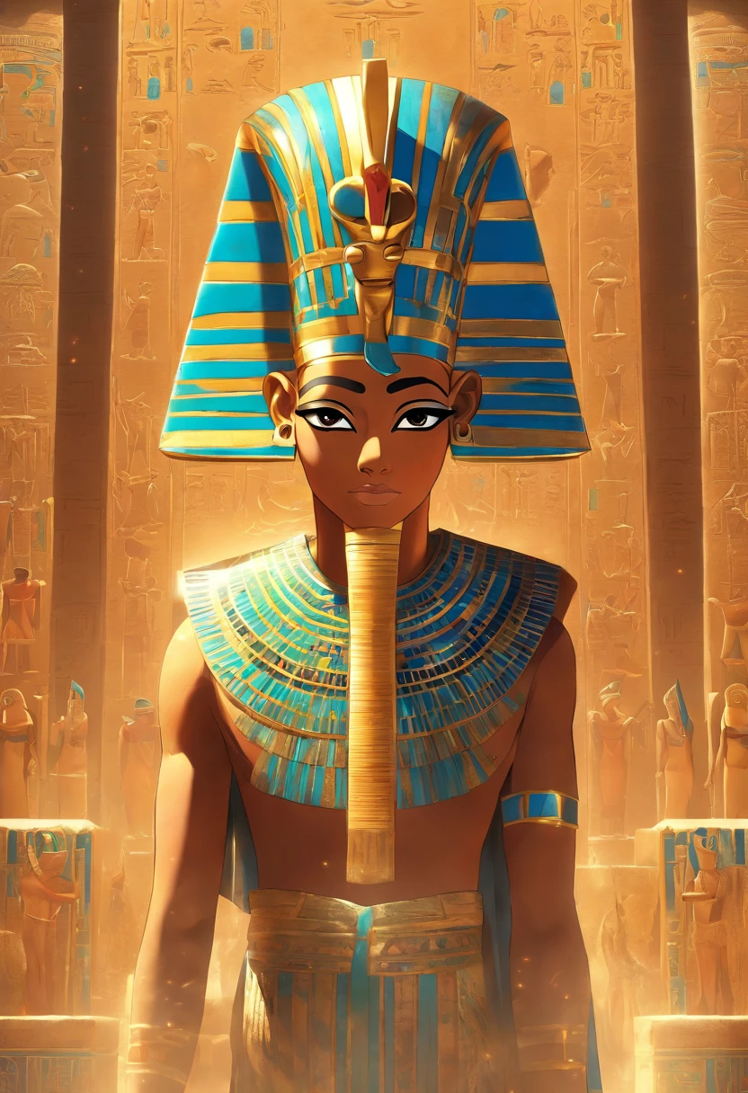 (((Ptah))) best quality, very high resolution, 4K detailed CG, masterpiece, Egyptian mythology,Ptah,Egyptian tomb, Ancient Egypt, standing pose, mummy, Egyptian clothing, Egyptian temple, desert, Ancient Egypt , ((Egyptian high priest)), Egyptian palace, aesthetics, beautiful image, centered on screen, standing pose