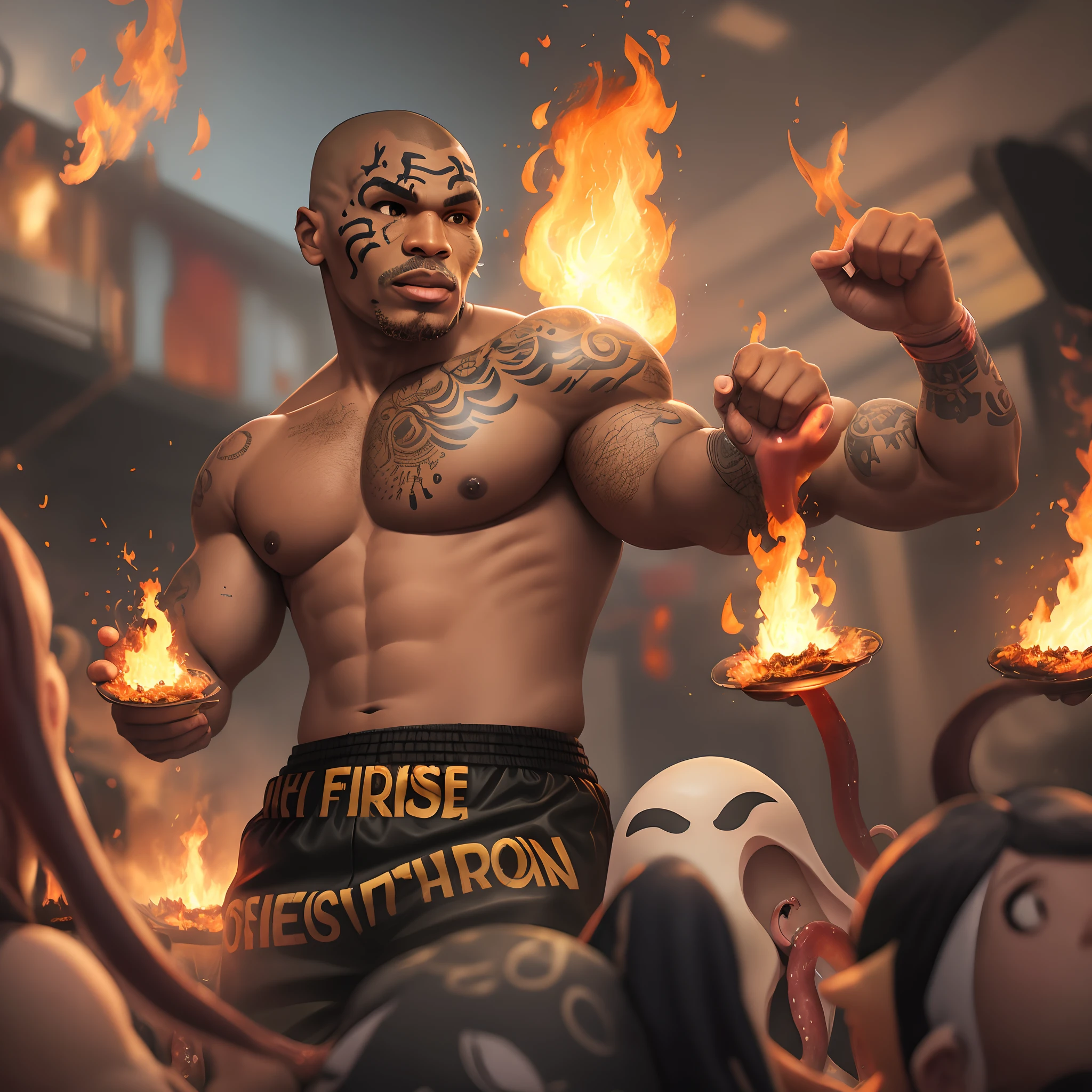 Mike tyson squid fire