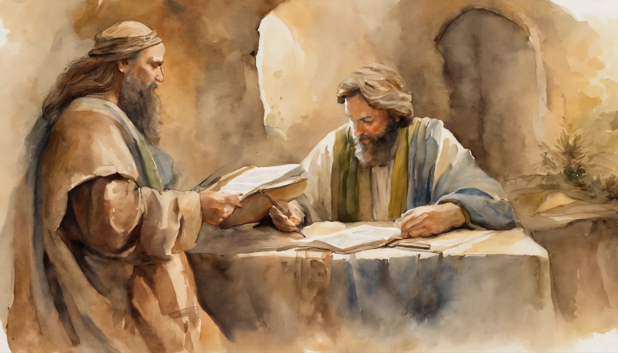Jeremiah Writing the Bible 2,000 years ago
