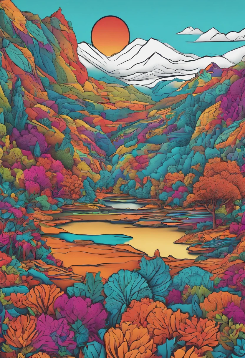Vivid colors, Embrace the challenges, Global Art and Multiculturalism, Technology and Digital Art, in bold outline style, jagged edges, trashcore, light shading --v 5.2