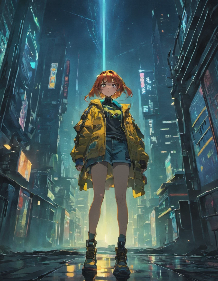 A post-apocalyptic 5K cyberpunk nightscape