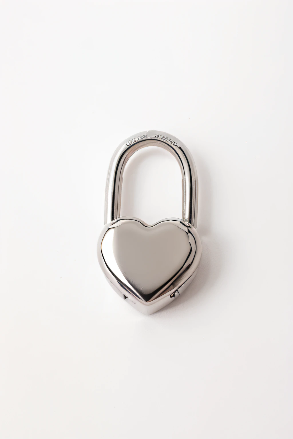 heart shaped padlock. White background