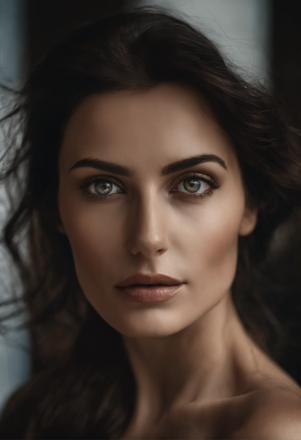 Masterpiece, absurdres,award winning photo, extremely detailed, amazing, fine detail, extremely detailed eyes and face, by lee jeffries nikon d850 film stock photograph 4 kodak portra 400 camera f1.6 lens rich colors hyper realistic lifelike texture dramatic lighting unrealengine trending on artstation cinestill 800 tungsten, beautiful itd_woman, black hair,perfect itd_face, perfect itd_body,Monica Belluci,