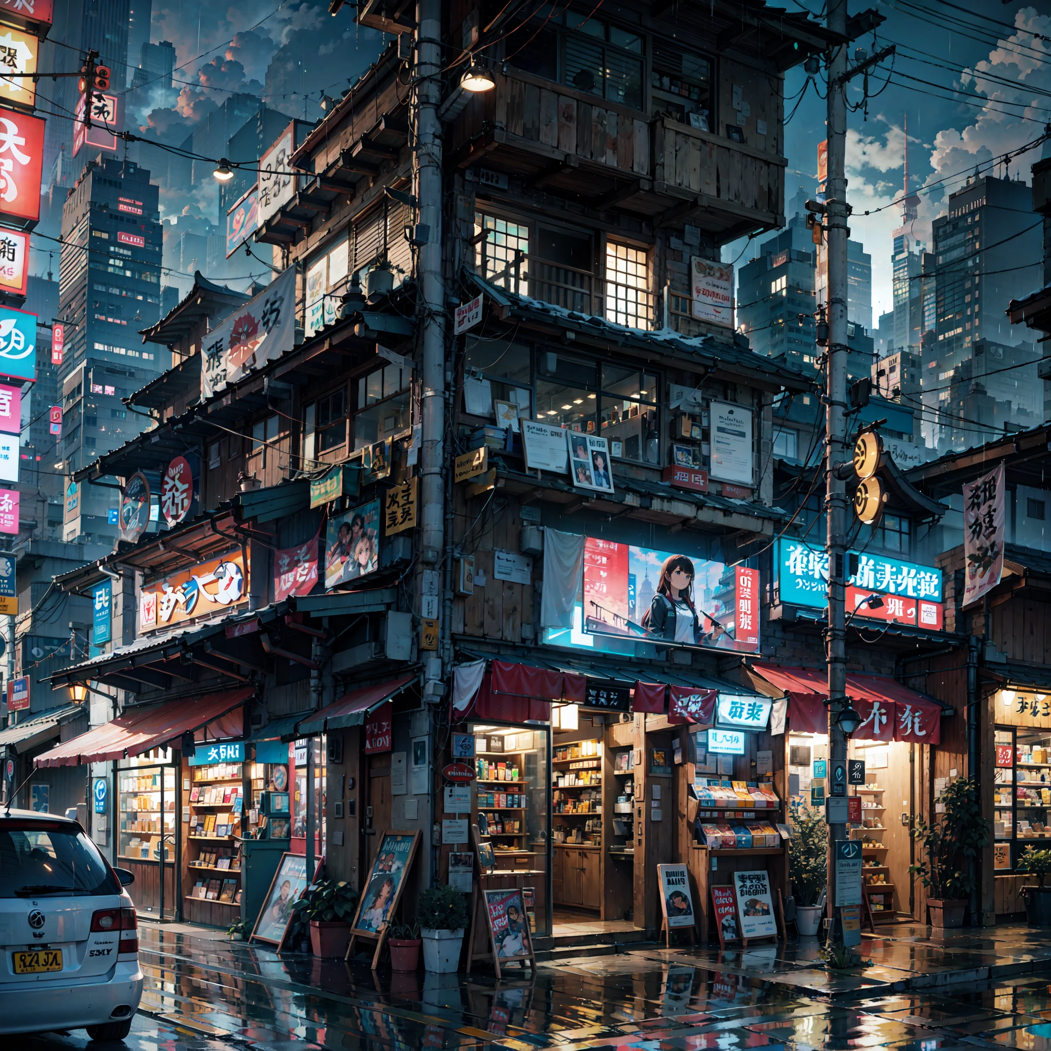 buildings in the distance