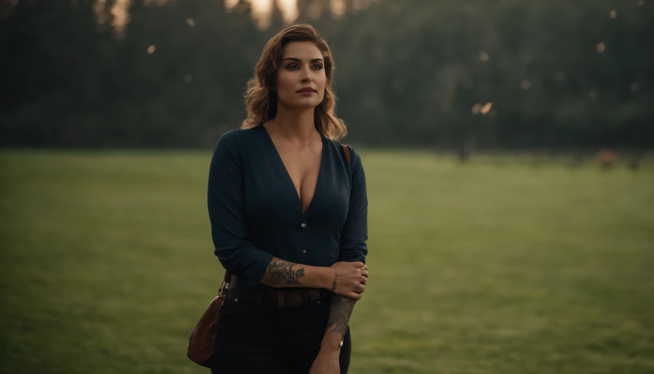 masterpiece, bestquality, High Quality, 1 girl, bara, Focus Girl, looking at the audience, Full body, Tattoo color, Good looking, The body looks great.., fine detail., Excellent anthomy.,