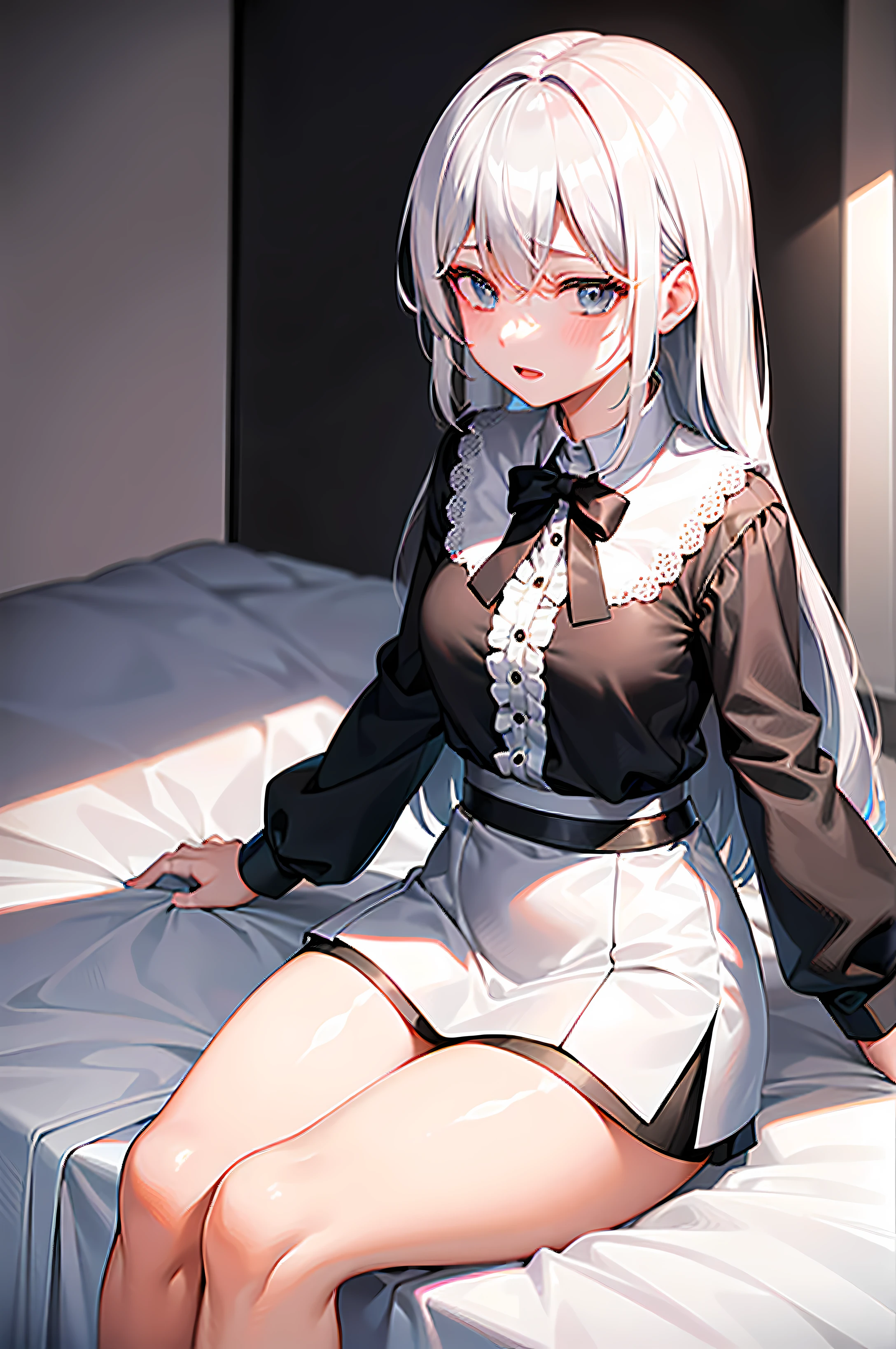 (NSFW:1.3), Uncensored, (High resolution:1.1), (absurderes:1.1), Best Quality, Ultra high definition, The highest resolution, Very detailed, Anime, 1girl in, micro dress, maid, pantyshot, Spread