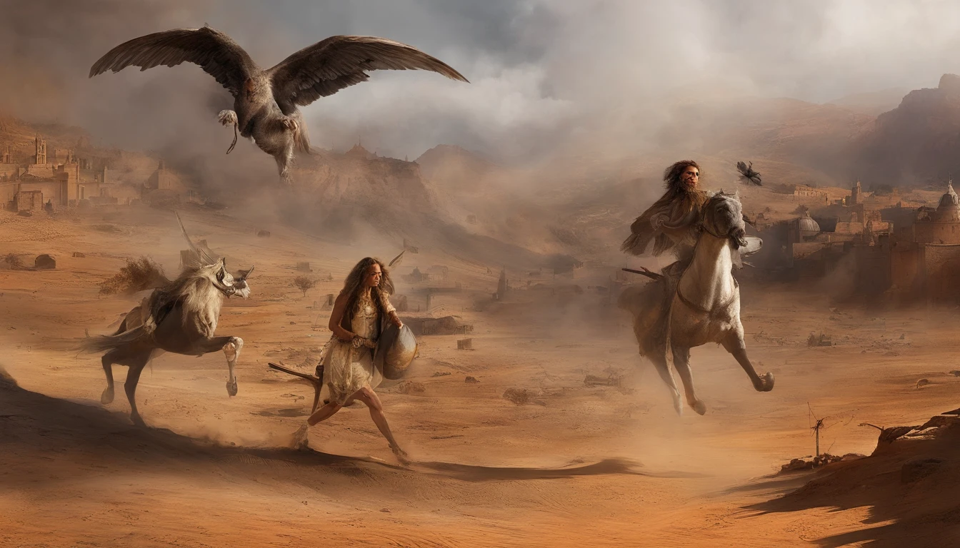 Angels and demons are in an idea，Pensamentos inatos，Um pensamento do inferno，Heaven and hell are fleeting。Cinematic image effects，anjo versus diabo，Cinematic image effects，profundidade de campos，Feixe alto，Luz Real，Traching de raias，OC rendering，hyper-realistic，melhor qualidade，Obras-prima 8k