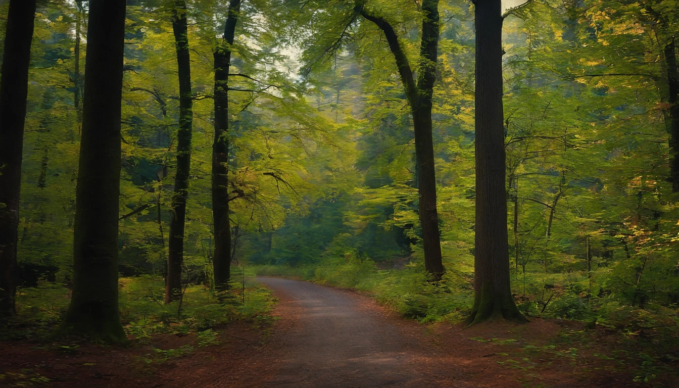 A dentist walks in the woods