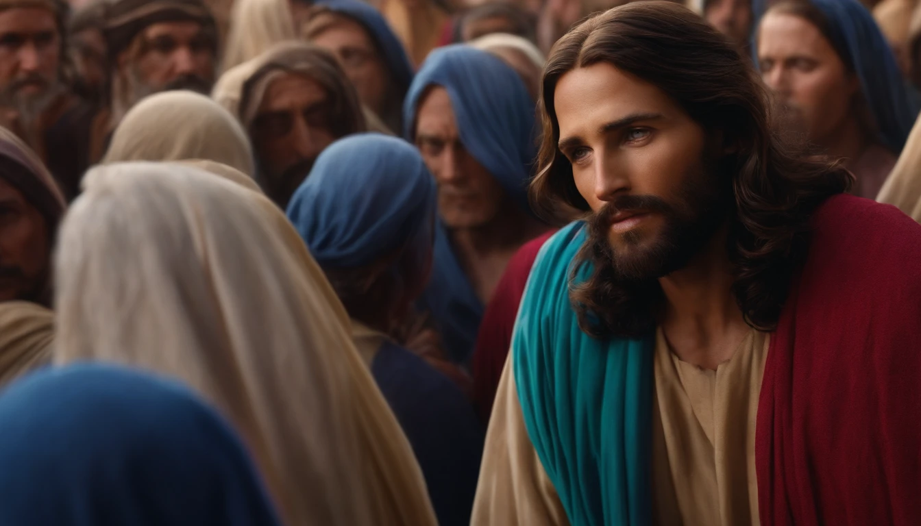 Jesus, the Eternal Elder, in a Crowd