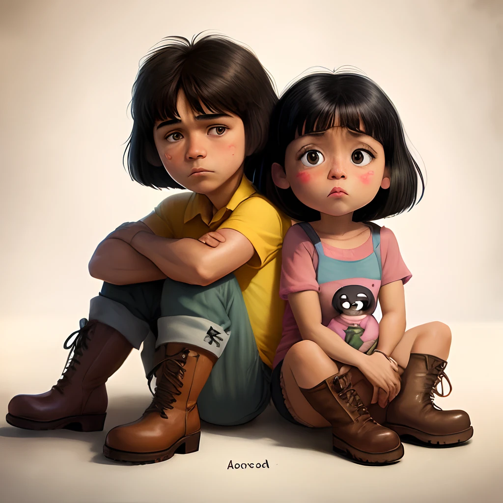 Dora and boots sad
