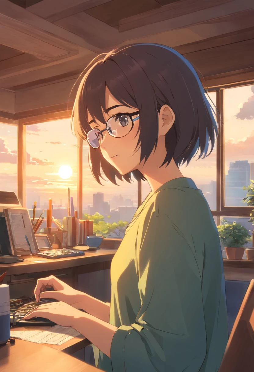 ((imagem super detalhada, auta resolution, 8k, rosto detalhado)) menina (garota) super estudiosa, na sala de uma casa lendo em um livro, wearing goggles, feliz, concentrada, dynamics, pele clara, olhos verdes, vestida com fantasia de gatinho,