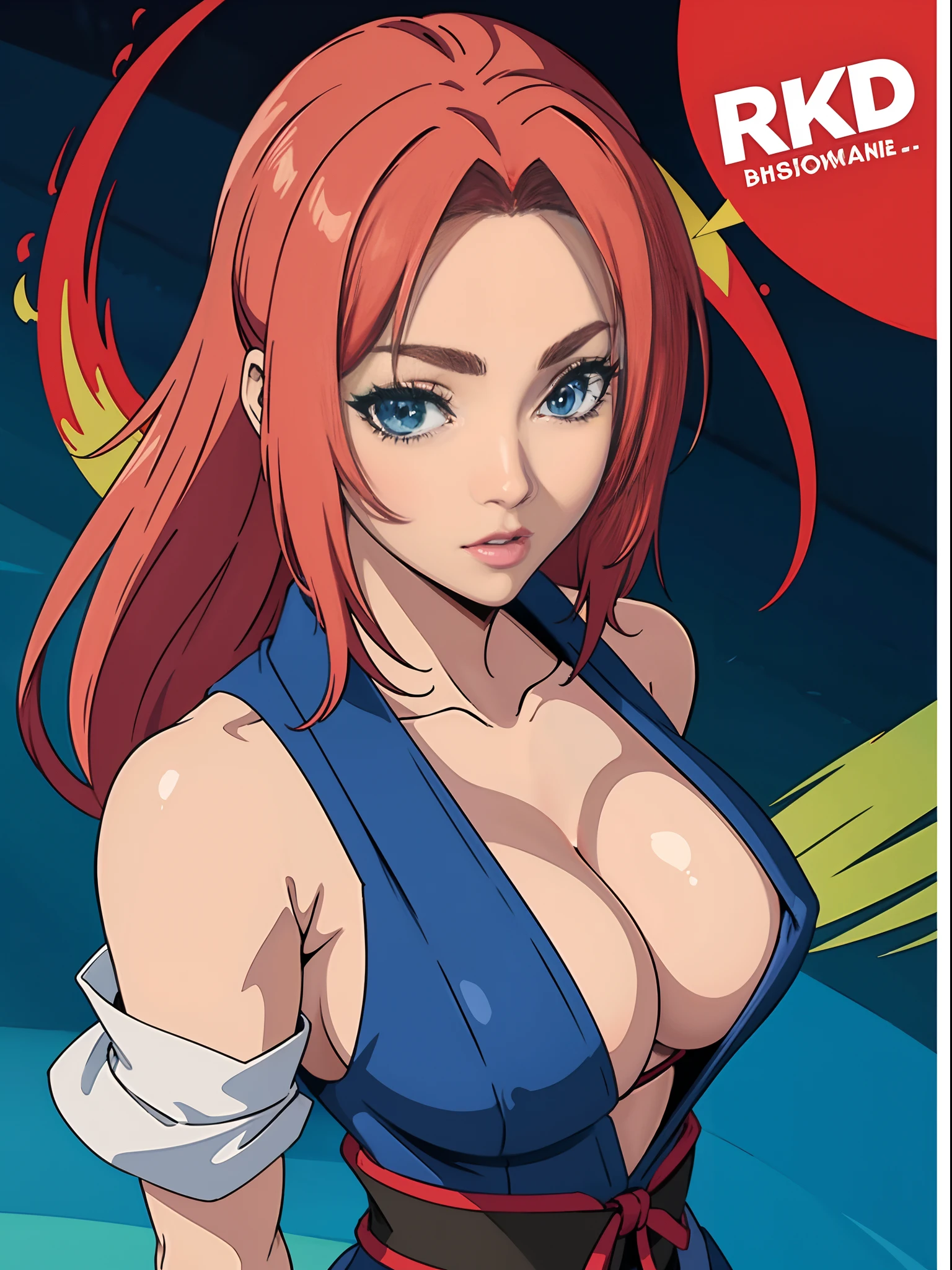 (High quality, masterpiece, Japanese anime,big tit,bikini, two-dimensional, beautiful eyes, extremely detailed background, 8k wallpaper, extremely detailed face) Uncle, slightly chubby body, strong muscles, beard, hopeful eyes, bright eyes, blue eyes, mature and steady, sophisticated, white short sleeves, Onmyoji portrait, Miyamoto Musashi, detailed anime character art, background for pavilion