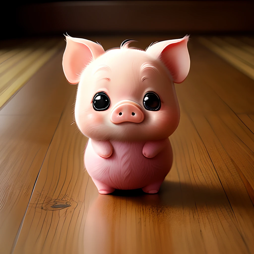 Cute pig，Kawaii Chinese style，standing on your feet，Human image，kawaii，frontage