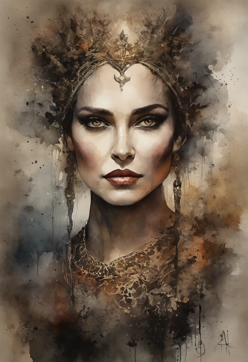 Dark fantasy movie poster, bauhause,