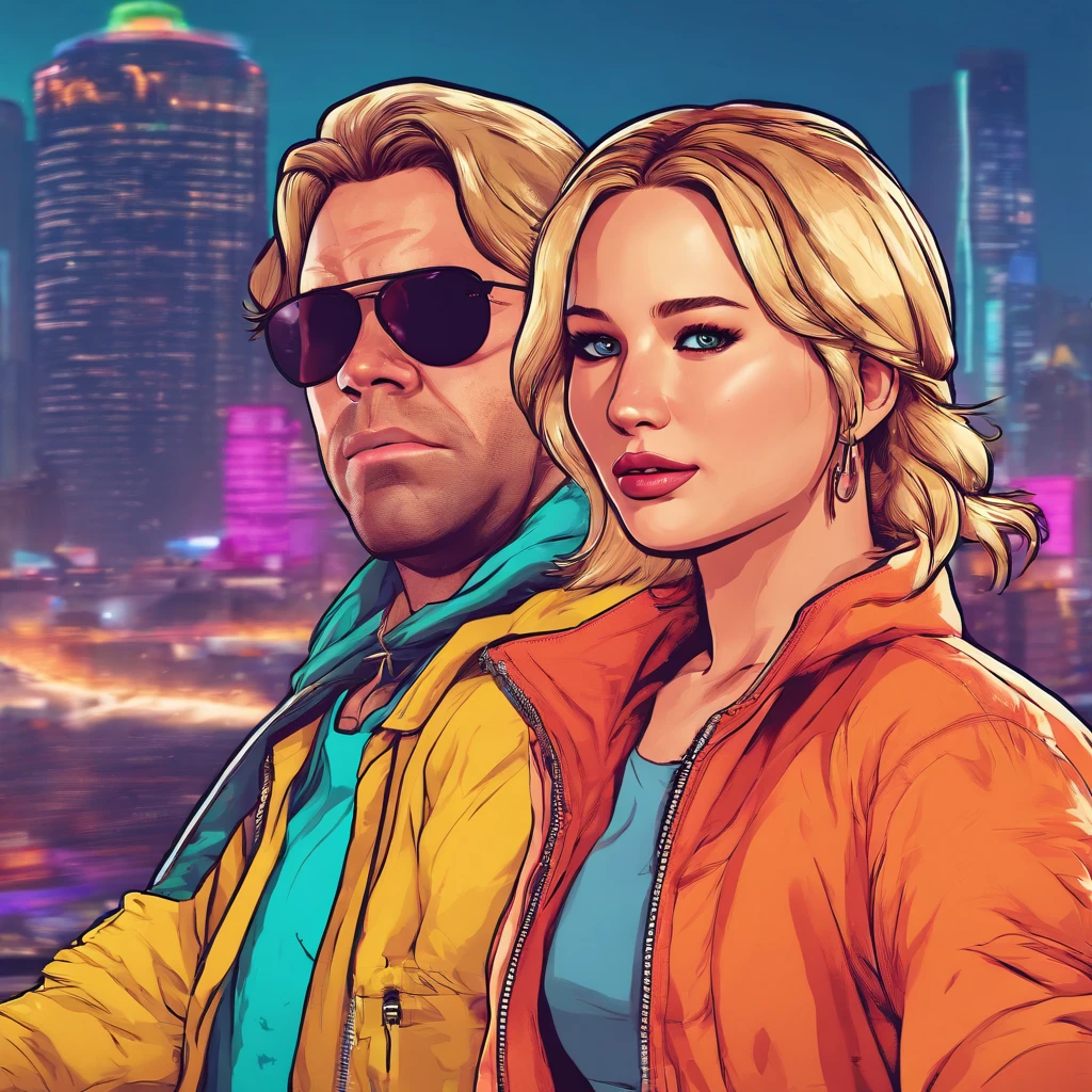 8k, RAW photo, real, beatiful girl, real, jennifer lawrence face, full body, %100 jennifer lawrence face, real iphone photo, skinny body, full length photo, gta 5 cover photo girl style