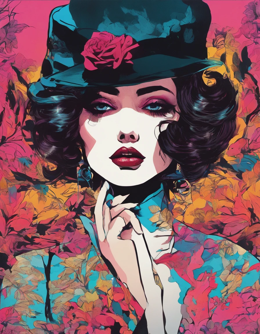 Dramatic Lighting, Chiaroscuro, Evocative Depth, chiaroscuro technique on sensual illustration of an elegant woman, vintage horror, eerie, matte painting, by Hannah Dale, by Harumi Hironaka, extremely soft colors, vibrant, highly detailed, digital artwork, high contrast, dramatic, refined, tonal, Use a sinister color palette and shadowy lighting to create a sense of foreboding