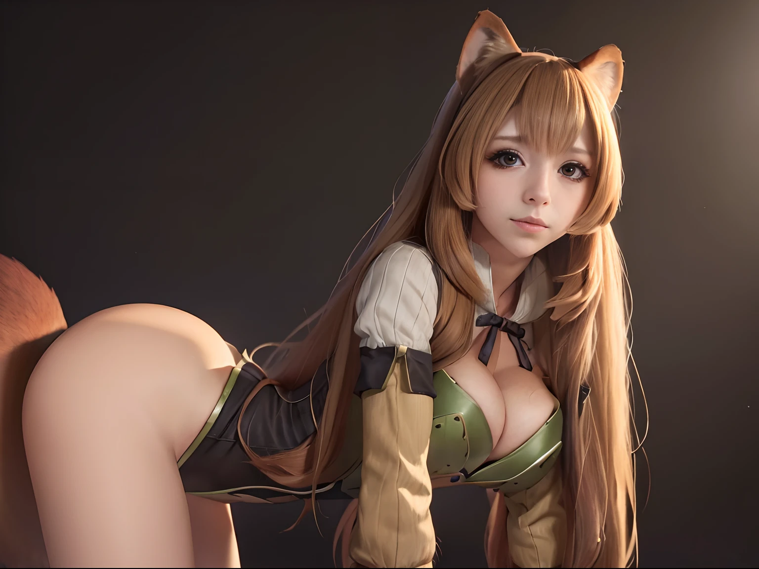 (((raphtalia)))8k,((from shield hero))(((Amazing tits)))caliente, hermosa,((Hornie)),(((hermosa)))((raphtalia)))8k, hiperrealista todo como un motor irreal trazado de rayos render ((estilo humano hiperealista)),(((Empty dark background))). hiperrealista todo como un motor irreal trazado de rayos render estilo humano realista ,(((Empty dark background)))., Suavemente iluminado, Intimo exquisito detalle, foco nítido, intrincadamente detallado, rewarded photography, small-catchlight, bajo contraste, alta nitidez, facial-symmetry, profundidad de campo, cinematic background, Renderizado del motor irreal, Imagen central, dream-like, Suavemente iluminado, intimo, imagen de cuerpo completo ,cuerpo completo,((tetona)),((piernas torneadas)) perfect ass ecchi, hdri