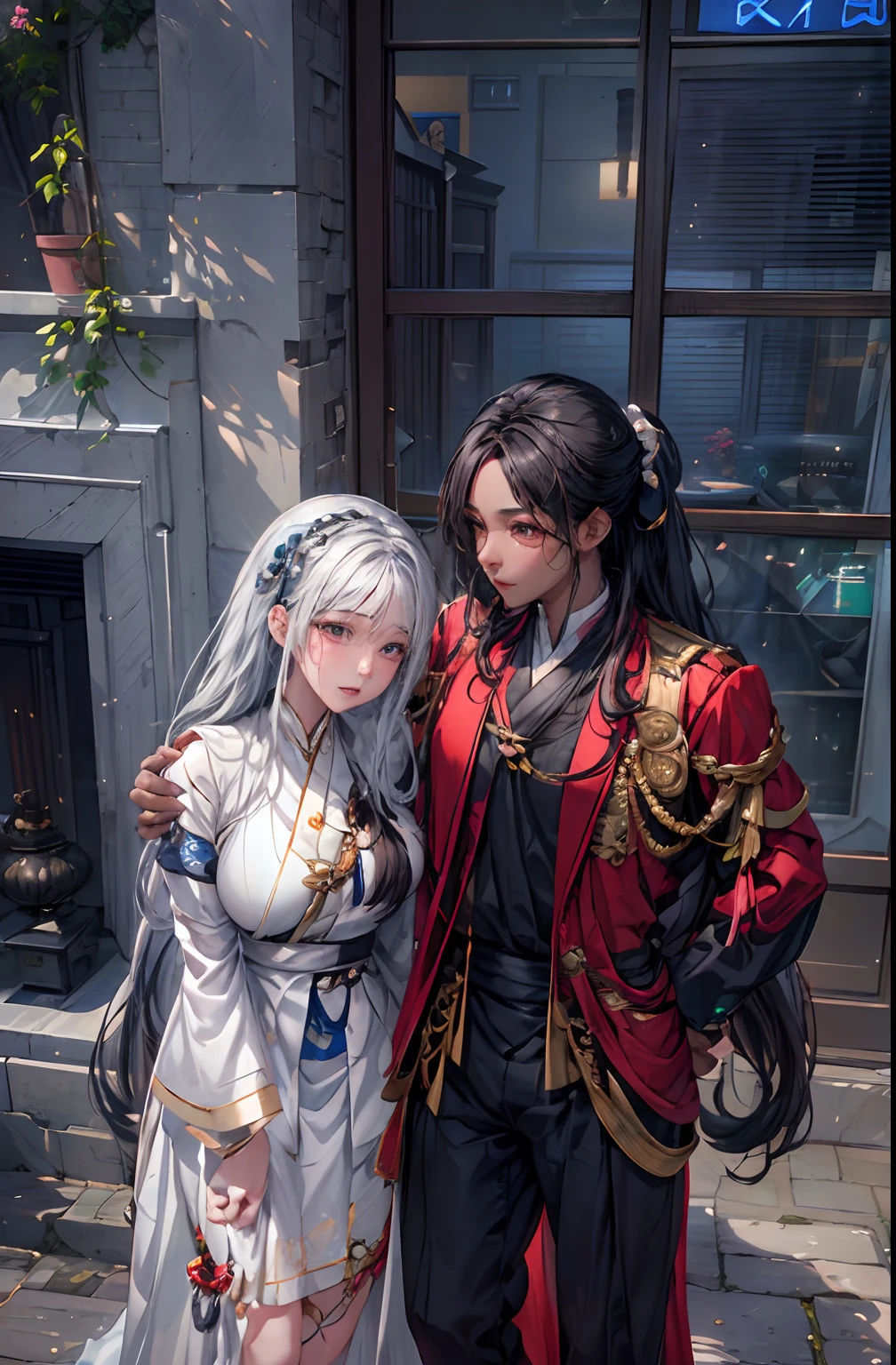 High Quality, 4K, In Frame, Close Up Portrait of Black Hair Woman in White Shirt and Light Blue Skirt, Photorealistic Anime Girl Render, April Rendering, Anime VTuber Full Body Model, Full Body Xianxia, Live2D Virtual Youtuber Model, Smooth Anime CG Art, Realistic Portrait Full Body Realistic anime 3D style, photorealistic full body
