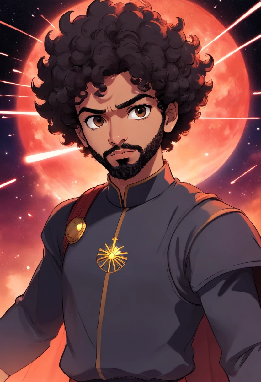 Mohamed Salah Star Wars is a super hero like black in black Liverpool Curly hair thick beard deadly weapon
